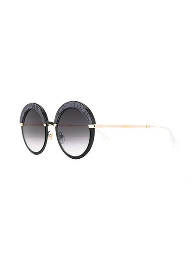 Jimmy Choo Gotha Glitter Round Sunglasses, 50mm