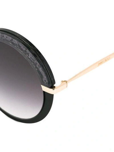 Jimmy Choo Gotha Glitter Round Sunglasses, 50mm
