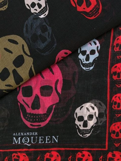 Shop Alexander Mcqueen Skull Print Scarf