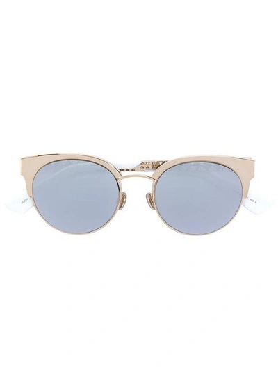 Shop Dior Cat Eye Sunglasses In Metallic