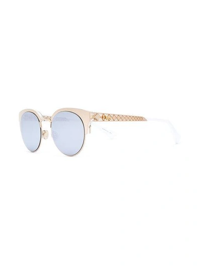 Shop Dior Cat Eye Sunglasses In Metallic