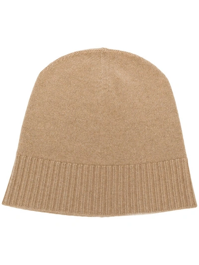 Victoria Beckham Ribbed Trim Beanie