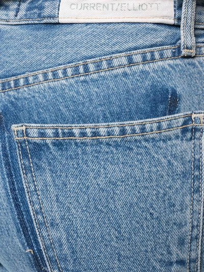 Shop Current Elliott Cropped Patchwork Jeans In Blue