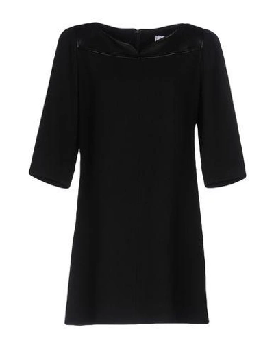 Courrges Short Dress In Black