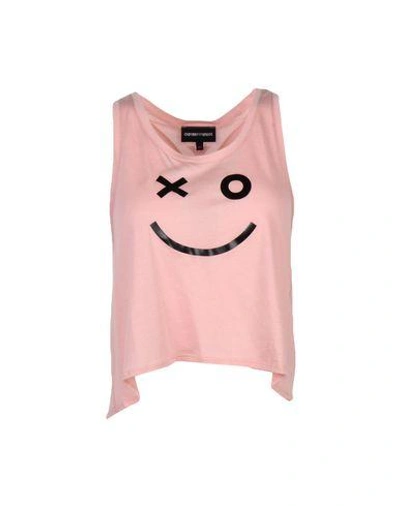 Shop Emporio Armani Tank Top In Pink