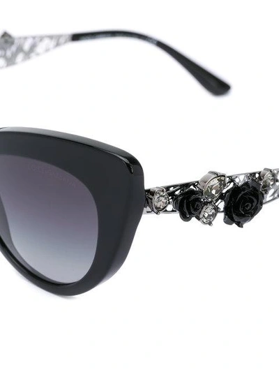 Shop Dolce & Gabbana Lace Flowers Sunglasses