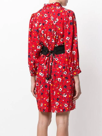 Shop Marc Jacobs Floral Print Shirt Dress