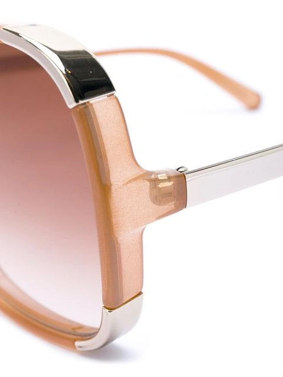 Shop Chloé Eyewear Nate Sunglasses - Neutrals