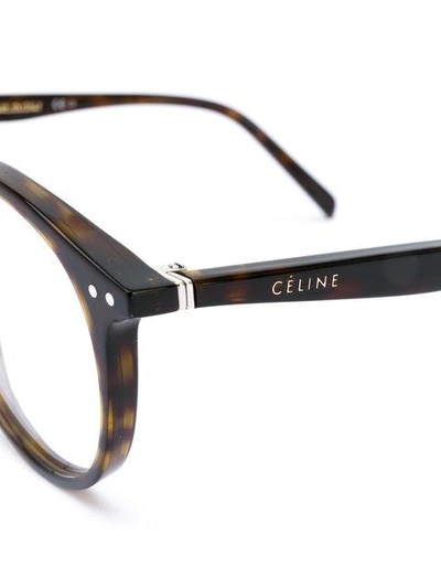 Shop Celine Round Frame Glasses
