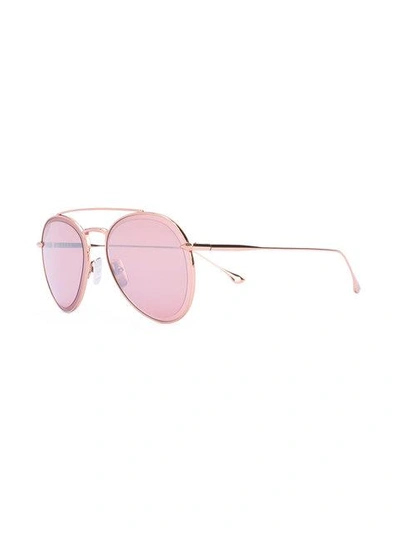 Shop Dita Eyewear Axial Sunglasses In Metallic