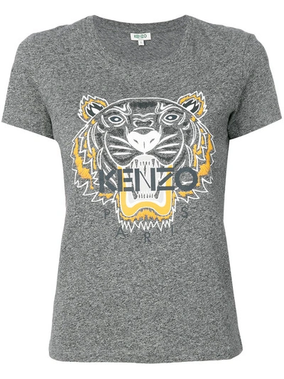 Shop Kenzo Tiger T In Grey