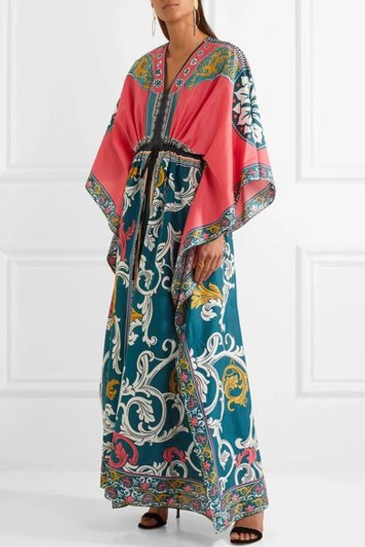 Shop Mary Katrantzou Asso Printed Cotton And Silk-blend Maxi Dress