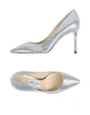 Jimmy Choo Romy Silver Pumps - Metallic