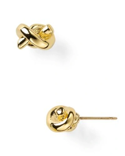 Shop Kate Spade New York Sailor's Knot Stud Earrings In Gold