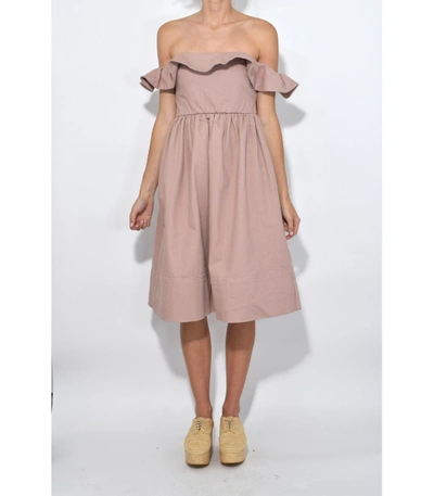 Shop Apiece Apart Mauve Novella Maria Dress