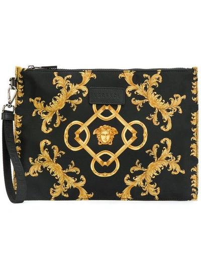 Versace Baroque Print Clutch Bag