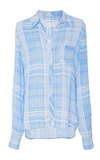 DIANE VON FURSTENBERG Carter Plaid Blouse