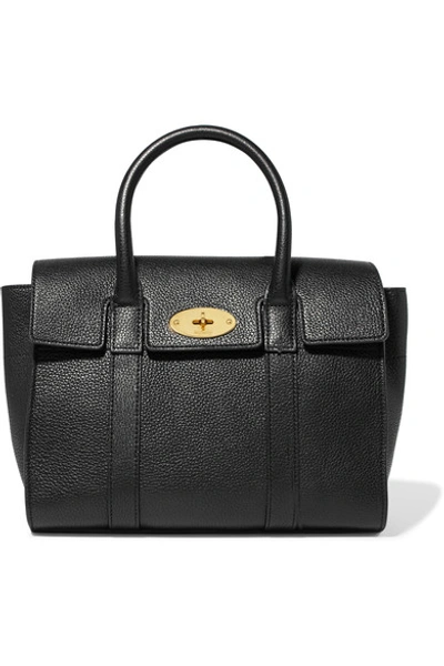 Shop Mulberry The Bayswater Small Textured-leather Tote