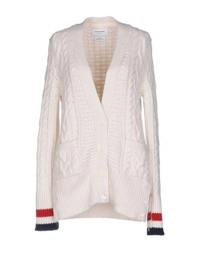 Thom Browne Cardigan In アイボリー