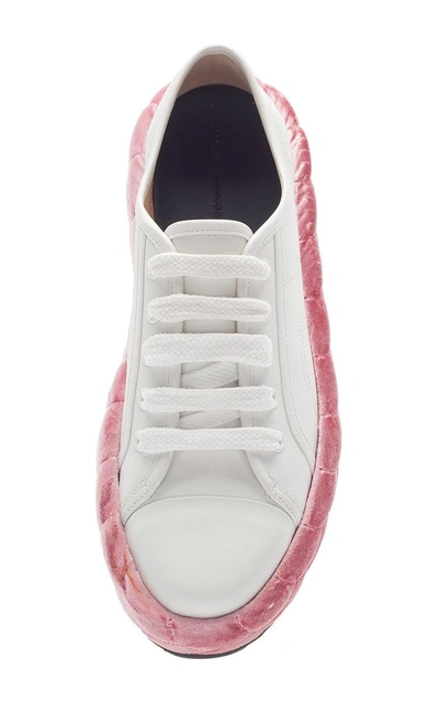 Shop Marco De Vincenzo White & Pink Sneakers