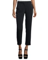 Etro Cady Capri Pants, Black In Blue