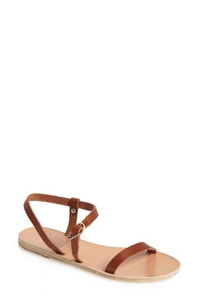 Shop Ancient Greek Sandals 'niove' Leather Sandal (women) In Cotto