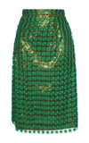 MARCO DE VINCENZO 3D Embellished Pencil Skirt