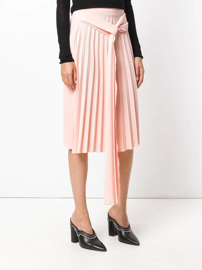 Shop Ioana Ciolacu Pleated Skirt In Pink