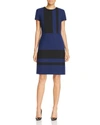 HUGO BOSS Block Dress,2447579BLACK/BLUE