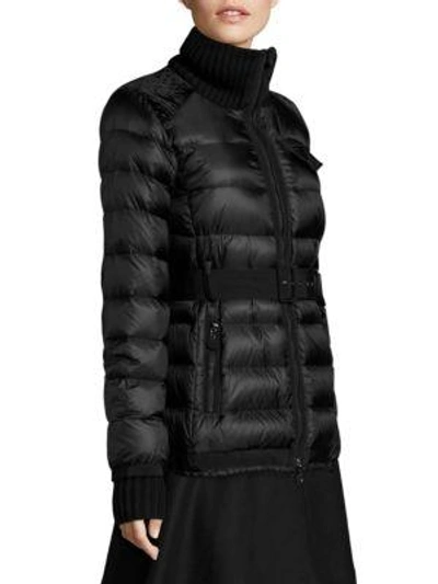 Shop Moncler Karen Quilted Jacket In Black