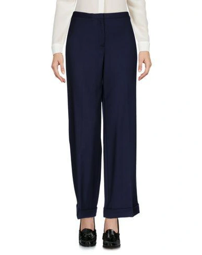 Tory Burch Casual Trousers In Dark Blue