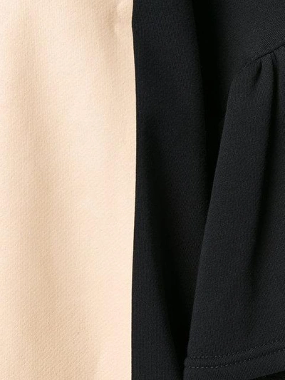 Shop Ioana Ciolacu Sweatshirt With Ruffled Sleeves In Black