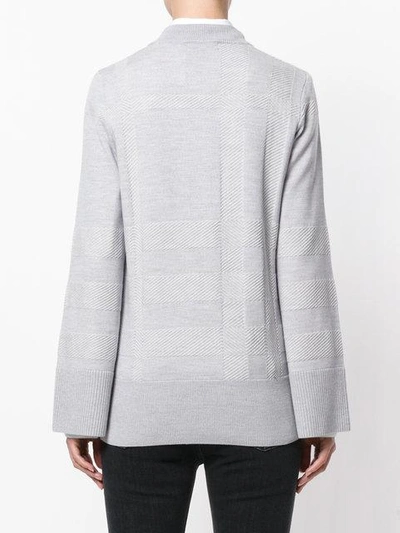 Shop Burberry V-neck Sweater In Grey