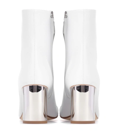Shop Proenza Schouler Leather Ankle Boots In White
