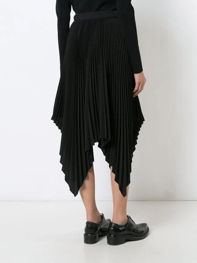 Shop Proenza Schouler Asymmetric Pleated Skirt