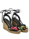 MARC JACOBS Nathalie Embroidered Wedge Espadrilles