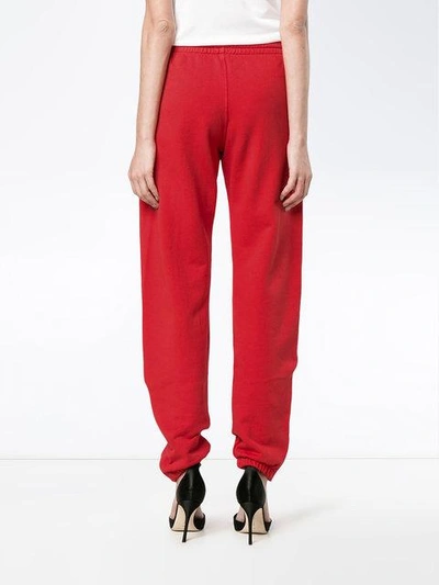 Shop Re/done Red Logo Embroidered Trackpants