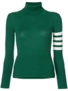 Thom Browne Cashmere Striped Turtleneck Sweater