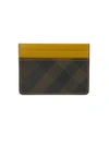 BURBERRY Contrast Check Card Case