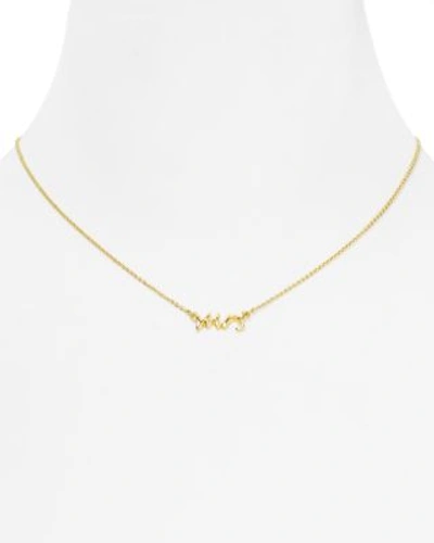 Shop Kate Spade New York Say Yes Mrs. Necklace, 16 In Gold