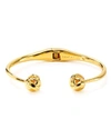 Kate Spade 'dainty Sparklers' Knot Hinged Cuff In Gold