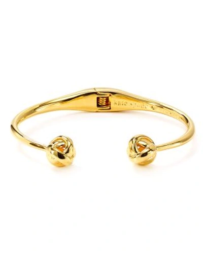 Shop Kate Spade New York Dainty Sparklers Knot Cuff In Gold