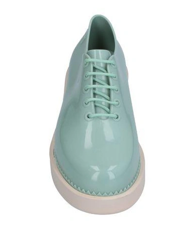 Shop Melissa Lace-up Shoes In Light Green
