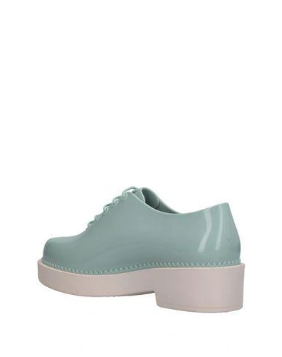 Shop Melissa Lace-up Shoes In Light Green