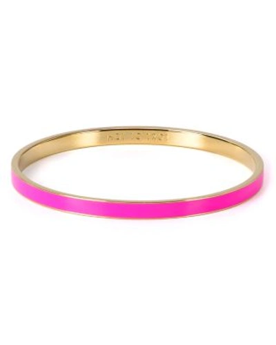 Shop Kate Spade New York Hot To Trot Idiom Bangle In Flo Pink