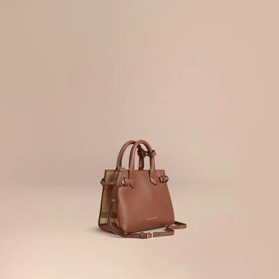 The baby banner in leather and house check hotsell
