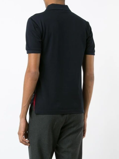 Shop Thom Browne Chest Pocket Shortsleeved Shirt In Blue