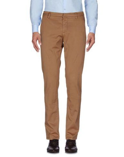 Shop Dondup Casual Pants In Camel