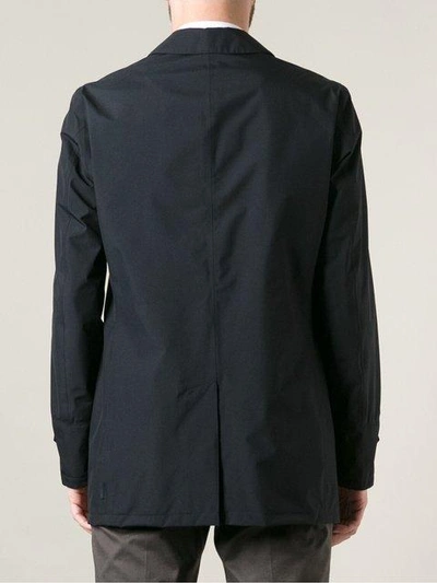 Shop Herno 'laminar' Trench Coat In 9290 Navy Blue