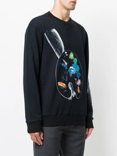 Shop Lanvin Palette Sweatshirt In Black